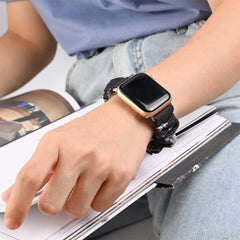 Scrunchie Elastic Nylon Apple Watch Band - 19 color options 38mm - 49mm -