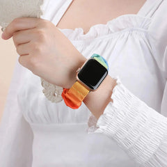 Scrunchie Elastic Nylon Apple Watch Band - 19 color options 38mm - 49mm -