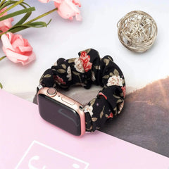 Scrunchie Elastic Nylon Apple Watch Band - 19 color options 38mm - 49mm -