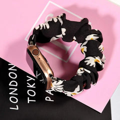 Scrunchie Elastic Nylon Apple Watch Band - 19 color options 38mm - 49mm -