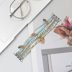 Elastic Beaded Apple Watch Bands - 4 color options 38mm - 49mm -