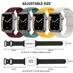 Silicone Apple Watch Bands - 16 color options 38mm - 49mm -