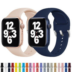 Silicone Apple Watch Bands - 23 color options 38mm - 49mm -
