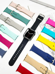 Silicone Apple Watch Bands - 23 color options 38mm - 49mm -