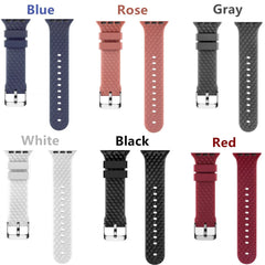 Silicone Apple Watch Bands - 6 color options 38mm - 49mm -