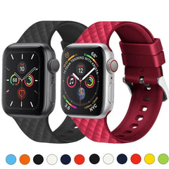 Silicone Apple Watch Bands - 9 color options 38mm - 49mm -