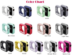 Silicone Apple Watch Cover - 10 color options 38mm - 49mm -