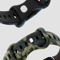 Silicone Camouflage Apple Watch Band - 10 Color Options 38mm - 49mm -