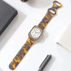 Silicone Camouflage Apple Watch Band - 10 Color Options 38mm - 49mm -