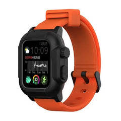 Silicone Waterproof Apple Watch Bands + Case - 16 color options 38mm - 45mm -