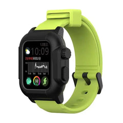 Silicone Waterproof Apple Watch Bands + Case - 16 color options 38mm - 45mm -