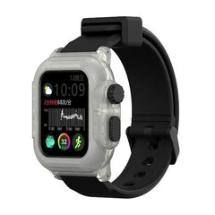 Silicone Waterproof Apple Watch Bands + Case - 16 color options 38mm - 45mm -