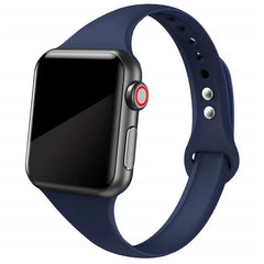 Slim Silicone Apple Watch Bands - 38 color options 38mm - 49mm -