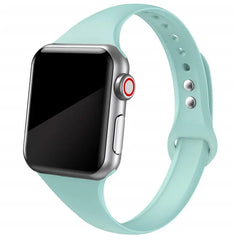 Slim Silicone Apple Watch Bands - 38 color options 38mm - 49mm -