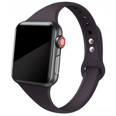 Slim Silicone Apple Watch Bands - 38 color options 38mm - 49mm -