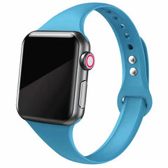Slim Silicone Apple Watch Bands - 38 color options 38mm - 49mm -