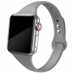 Slim Silicone Apple Watch Bands - 38 color options 38mm - 49mm -