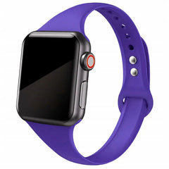 Slim Silicone Apple Watch Bands - 38 color options 38mm - 49mm -