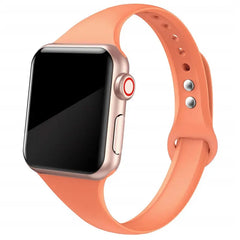 Slim Silicone Apple Watch Bands - 38 color options 38mm - 49mm -