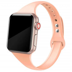 Slim Silicone Apple Watch Bands - 38 color options 38mm - 49mm -