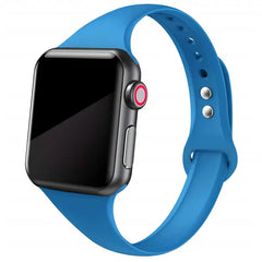 Slim Silicone Apple Watch Bands - 38 color options 38mm - 49mm -