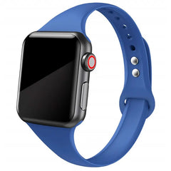 Slim Silicone Apple Watch Bands - 38 color options 38mm - 49mm -