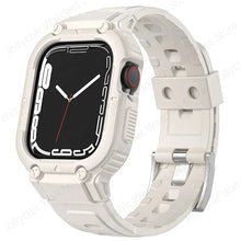 Load image into Gallery viewer, Sport Rubber Strap with Transparent Armor Case for Apple Watch Band - 6 colors Axios Bands