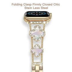 Stainless Steel Diamond Bracelet Apple Watch Band - 11 Color Options 38 - 49mm -