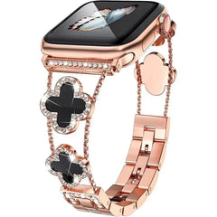 Stainless Steel Diamond Bracelet Apple Watch Band - 11 Color Options 38 - 49mm -