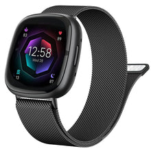 Load image into Gallery viewer, Stainless Steel Magnetic Metal Fitbit for Versa, Versa Lite, Versa 2, Versa 3, Versa 4, and Versa Sense - 7 color options Axios Bands