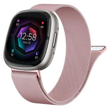 Load image into Gallery viewer, Stainless Steel Magnetic Metal Fitbit for Versa, Versa Lite, Versa 2, Versa 3, Versa 4, and Versa Sense - 7 color options Axios Bands
