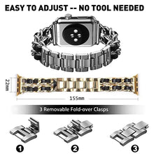 Load image into Gallery viewer, Stainless Steel Metal Apple Watch Bands - 13 color options 38mm - 49mm Axios Bands