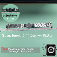 Stainless Steel Metal Apple Watch Bands - 26 color options 38mm - 49mm -