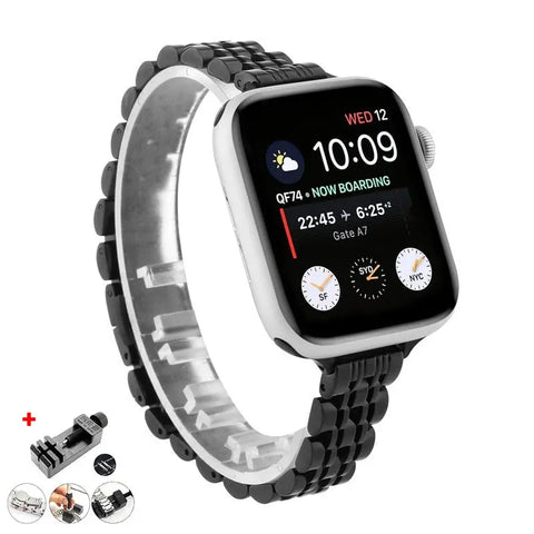 Stainless Steel Metal Apple Watch Bands - 6 color options 38mm - 49mm -