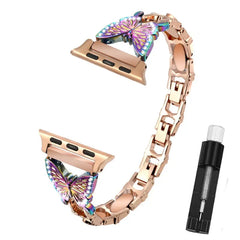 Stainless Steel Metal Apple Watch Bands - 6 color options 38mm - 49mm -