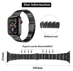 Stainless Steel Metal Apple Watch Bands - 7 color options 38mm - 49mm -