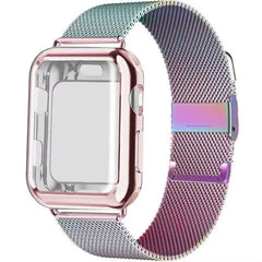 Stainless Steel Metal Apple Watch Bands - 9 color options 38mm - 49mm -