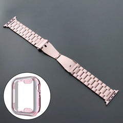 Stainless Steel Metal Apple Watch Bands + CASE - 15 color options 38mm - 45mm -