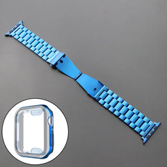 Stainless Steel Metal Apple Watch Bands + CASE - 15 color options 38mm - 45mm -