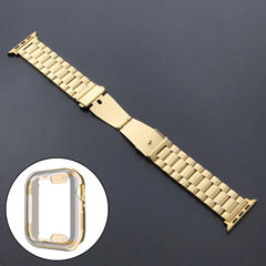 Stainless Steel Metal Apple Watch Bands + CASE - 15 color options 38mm - 45mm -