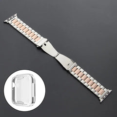 Stainless Steel Metal Apple Watch Bands + CASE - 15 color options 38mm - 45mm -