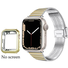 Stainless Steel Metal Bracelet Strap for Apple Watch Band - 14 Shades -