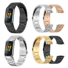 Load image into Gallery viewer, Stainless Steel Metal Fitbit Band For Charge 5 - 4 color options Axios Bands