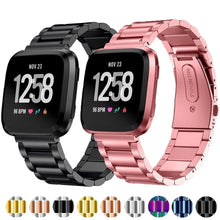 Load image into Gallery viewer, Stainless Steel Metal Fitbit Band For Versa, Versa 2, Versa Lite - 9 color options Axios Bands
