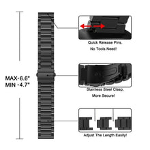 Load image into Gallery viewer, Stainless Steel Metal Fitbit Band For Versa, Versa 2, Versa Lite - 9 color options Axios Bands