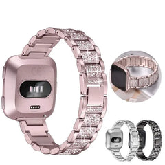 Stainless Steel Metal For Fitbit For Versa, Versa 2, Versa Lite - 5 color options -