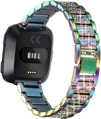 Stainless Steel Metal For Fitbit For Versa, Versa 2, Versa Lite - 5 color options -