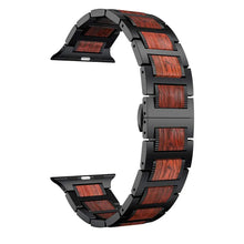 Load image into Gallery viewer, Steel & Wood Apple Watch Bands - 2 color options 38mm - 49mm Axios Bands