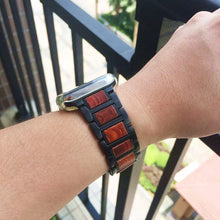 Load image into Gallery viewer, Steel & Wood Apple Watch Bands - 2 color options 38mm - 49mm Axios Bands