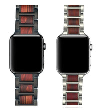 Load image into Gallery viewer, Steel & Wood Apple Watch Bands - 2 color options 38mm - 49mm Axios Bands